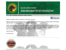 Tablet Screenshot of hrubosrstestavace.sk